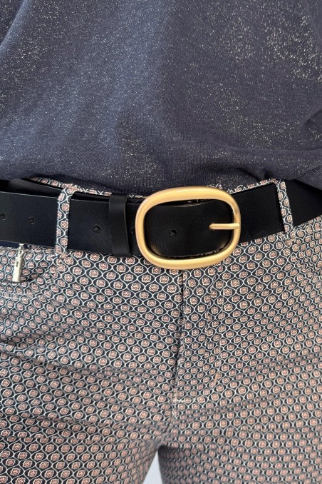 Ceinture large en cuir WARLY