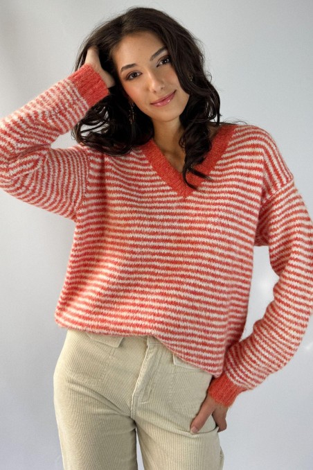 Pull rayé LINIS