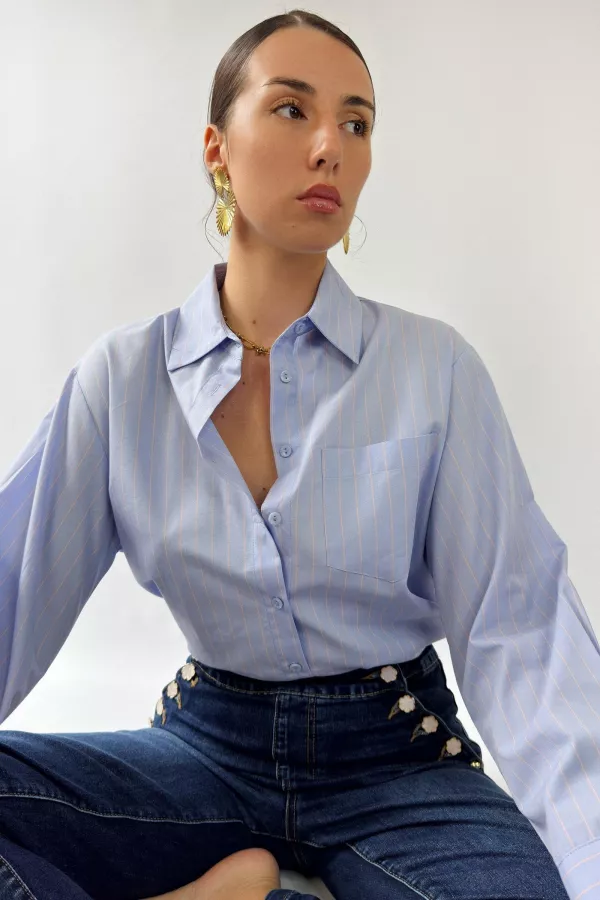 Chemise rayée en coton IMANO