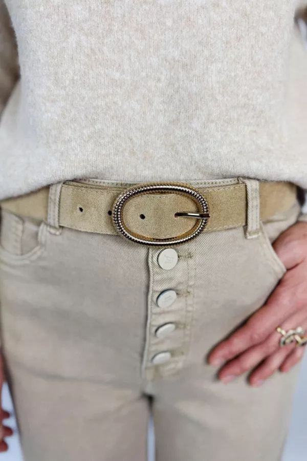 Ceinture cuir velours GARRETT