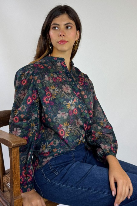 Chemise en voile de coton BOTANIA