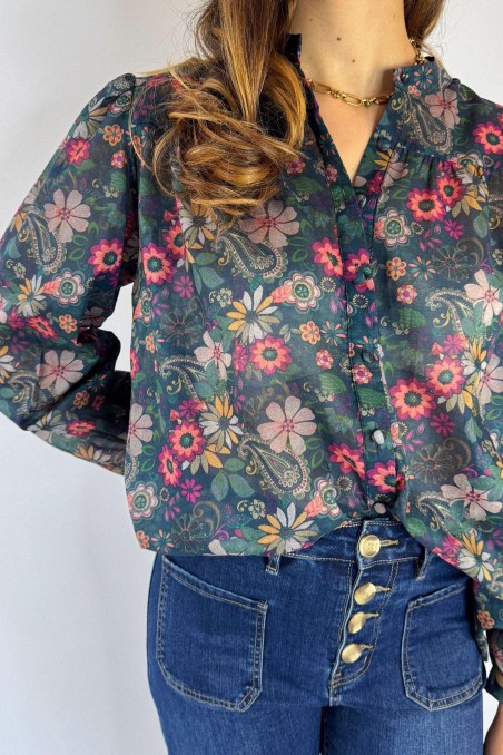 Chemise en voile de coton BOTANIA