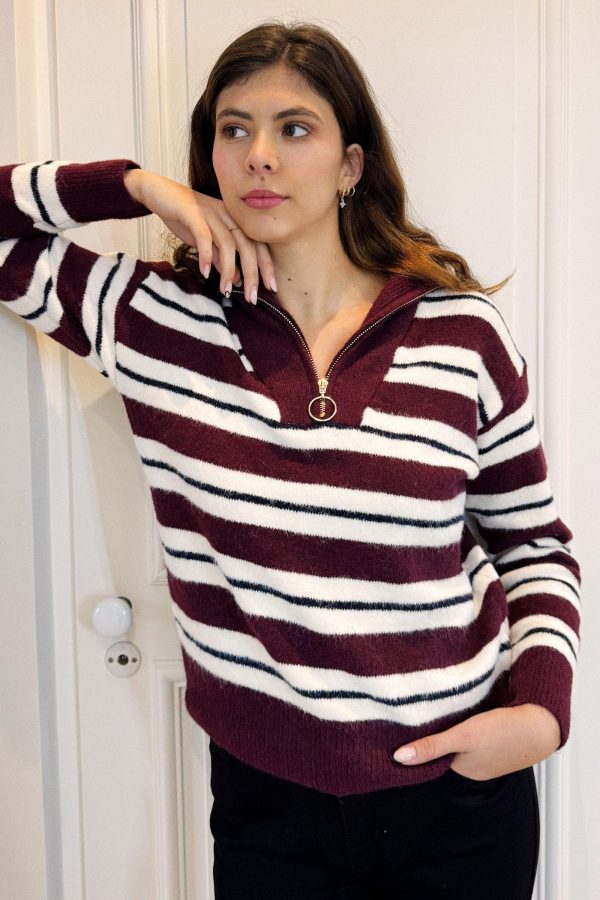 Pull camionneur rayé CALAMITY