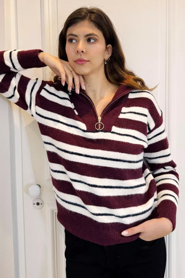 Pull camionneur rayé CALAMITY