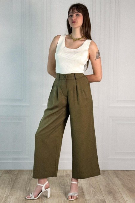 Pantalon jambes larges TOKANO