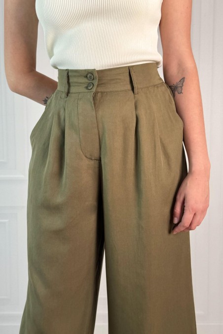 Pantalon jambes larges TOKANO