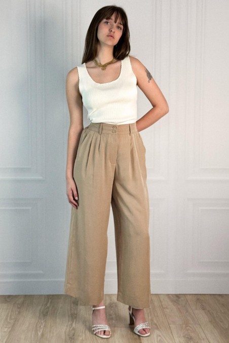 Pantalon jambes larges TOKANO