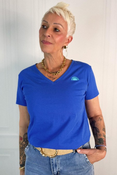 Tee-shirt Col V LENI