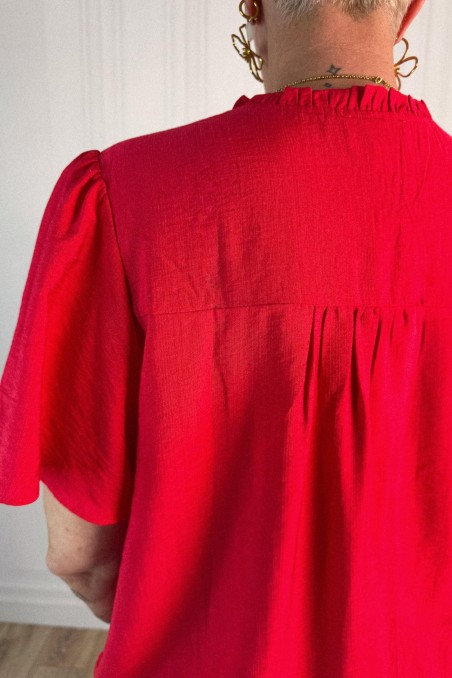 Blouse manches papillon AWAYA