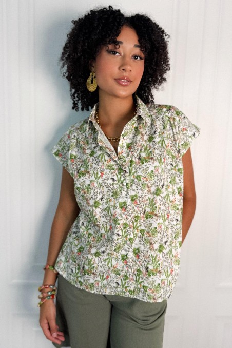 Chemise imprimée jungle SAVANNA