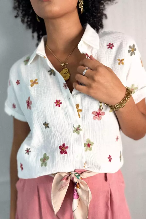 Chemise gaze de coton SARAN
