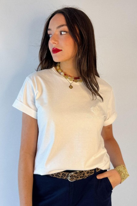 Tee shirt en coton coeur LOVE