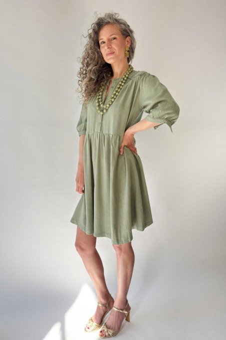 Robe ample avec basque MARAN