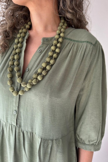 Robe ample avec basque MARAN