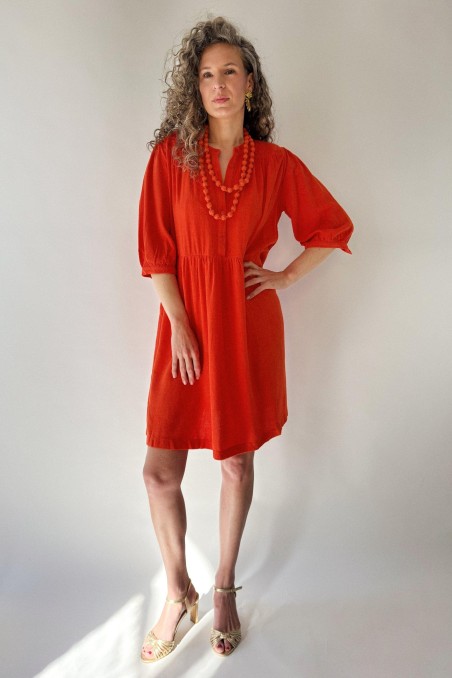 Robe ample avec basque MARAN