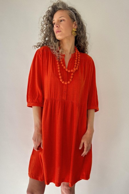 Robe ample avec basque MARAN